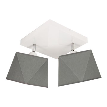 Přisazený lustr DIAMENT 2xE27/60W/230V šedá