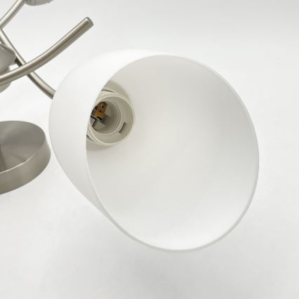 Přisazený lustr DONNA 3xE27/60W/230V nikl