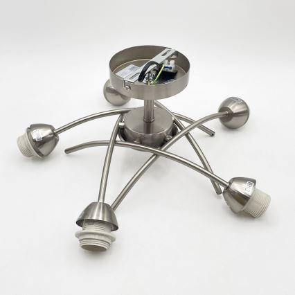 Přisazený lustr DONNA 5xE27/60W/230V nikl