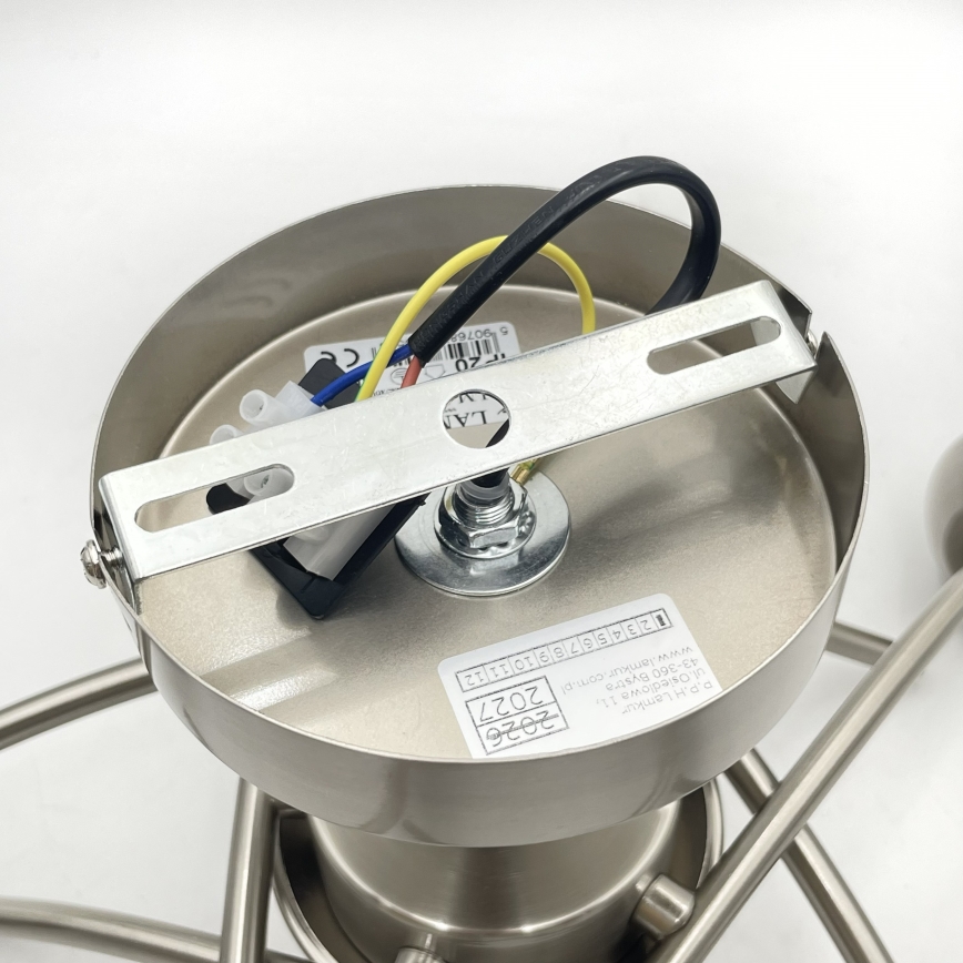 Přisazený lustr DONNA 5xE27/60W/230V nikl