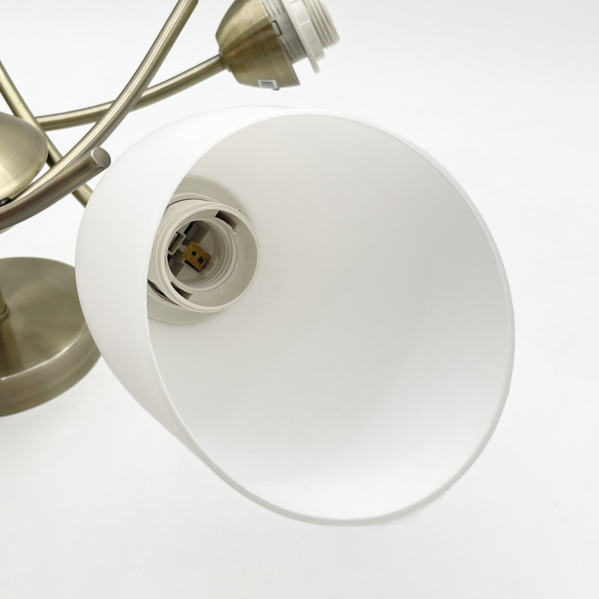 Přisazený lustr DONNA 5xE27/60W/230V patina