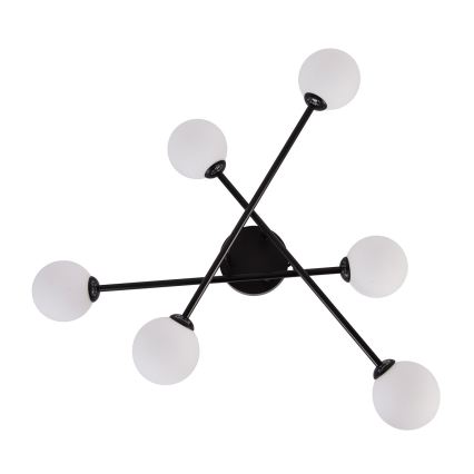 Přisazený lustr DORADO 6xG9/28W/230V černá