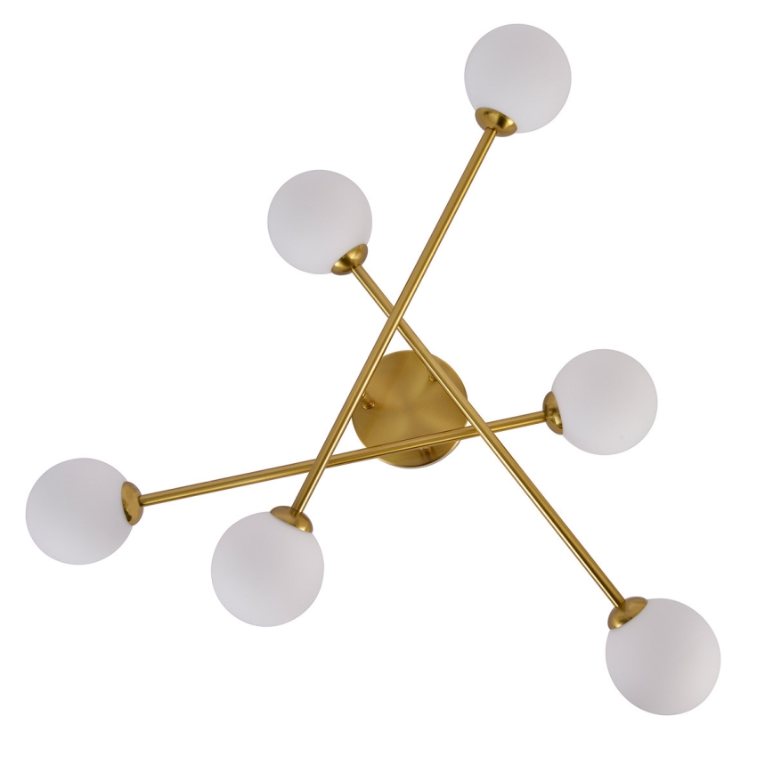 Přisazený lustr DORADO 6xG9/28W/230V zlatá