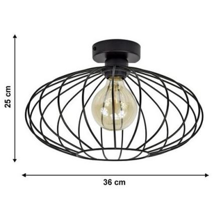 Přisazený lustr EARTH L 1xE27/60W/230V