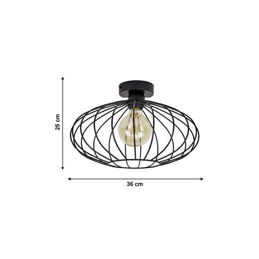 Přisazený lustr EARTH L 1xE27/60W/230V