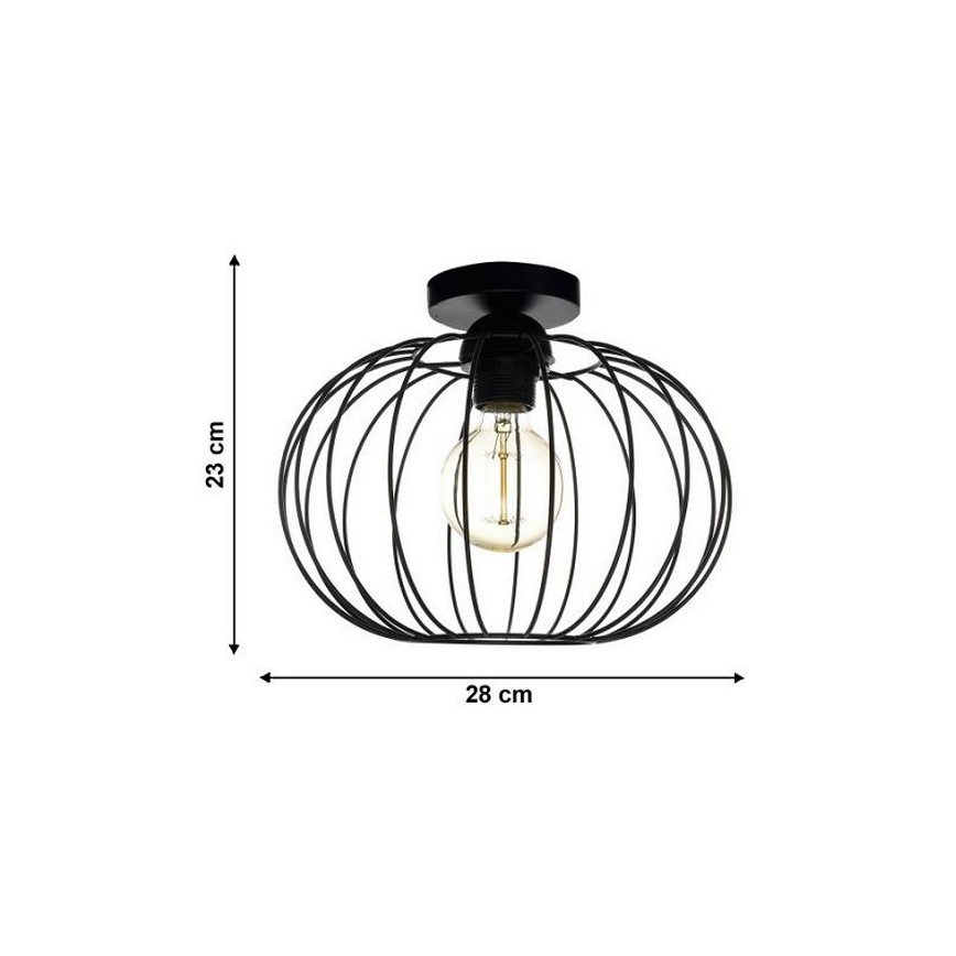 Přisazený lustr EARTH L 1xE27/60W/230V