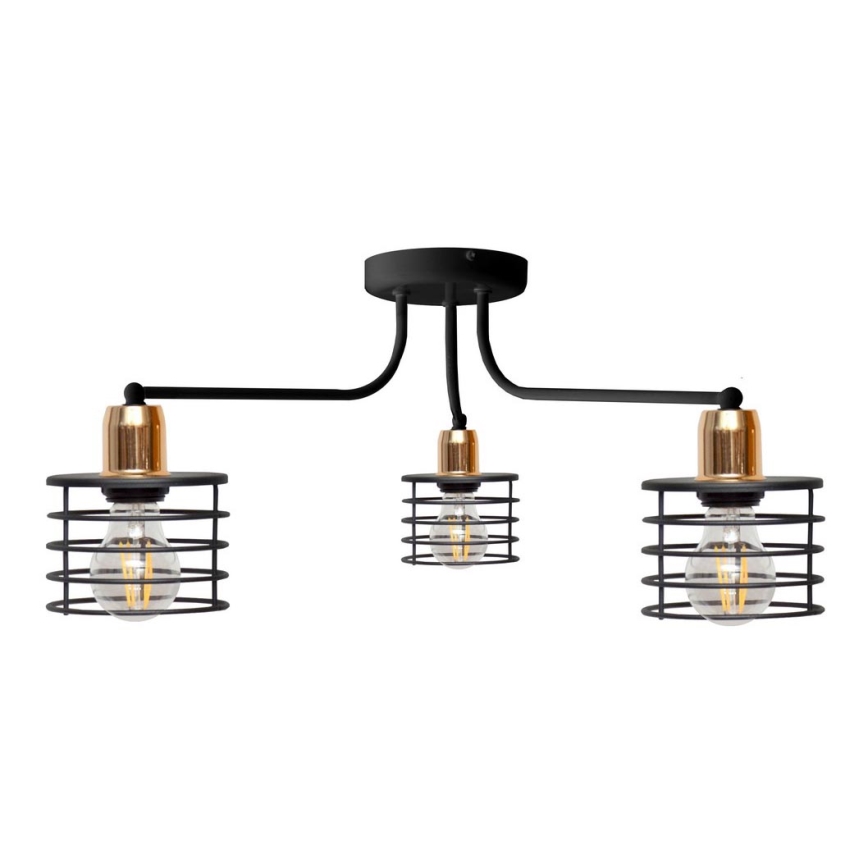 Přisazený lustr EDISON 3xE27/15W/230V