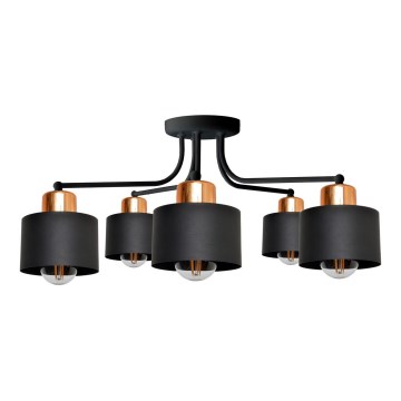Přisazený lustr EDISON 5xE27/15W/230V