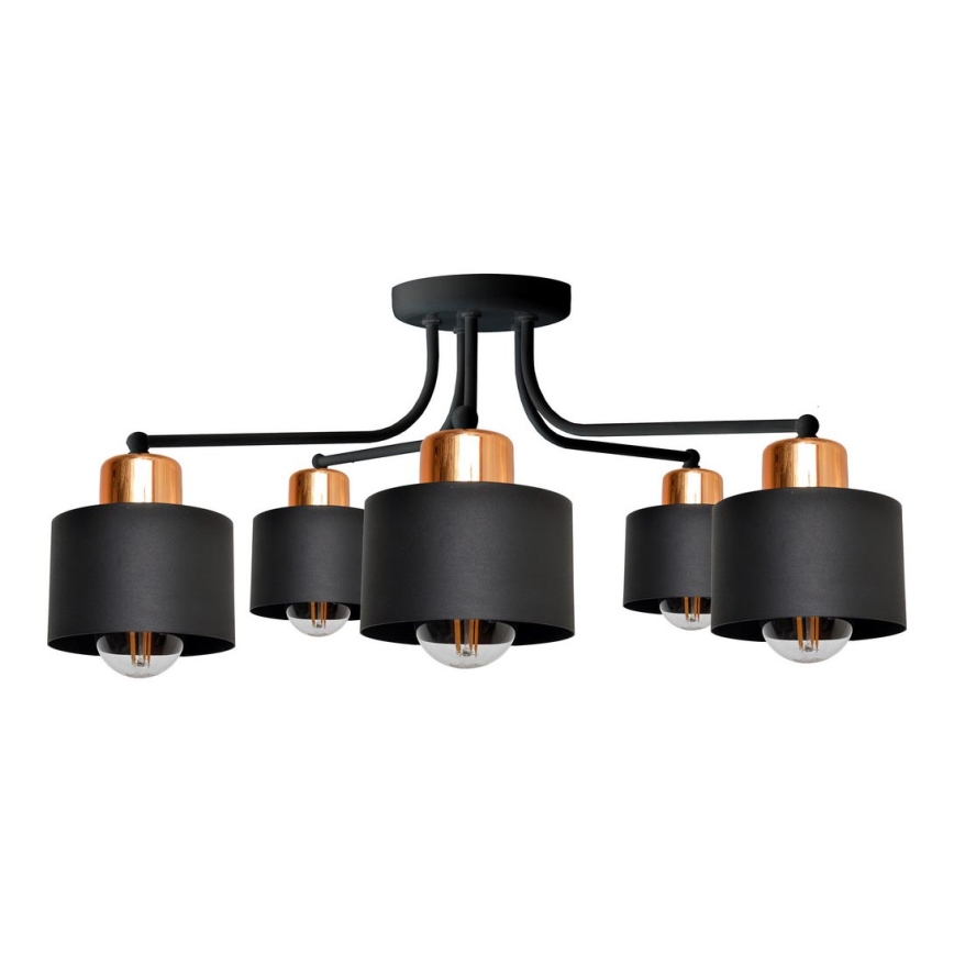 Přisazený lustr EDISON 5xE27/15W/230V