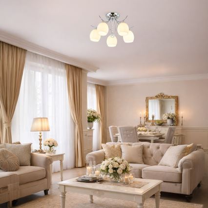 Přisazený lustr ELLA 5xE27/15W/230V lesklý chrom