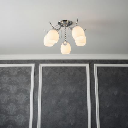 Přisazený lustr ELLA 5xE27/15W/230V lesklý chrom