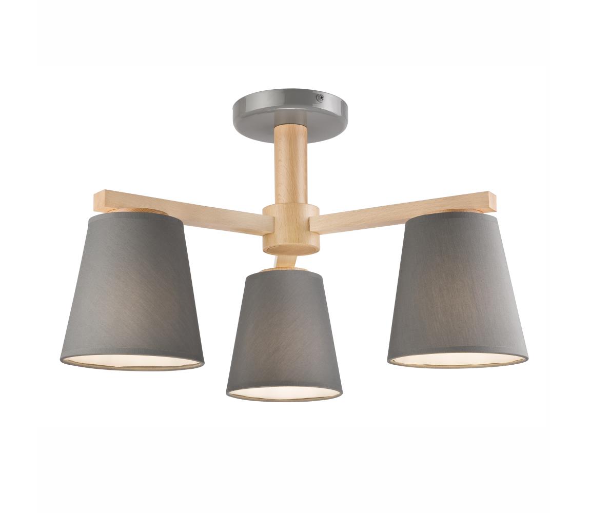 Lamkur Přisazený lustr ELLIE 3xE27/60W/230V šedá LA37790