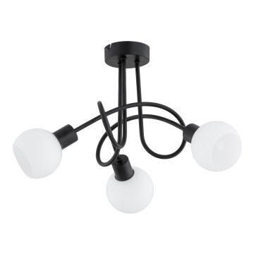 Přisazený lustr ERYKA 3xE14/10W/230V černá