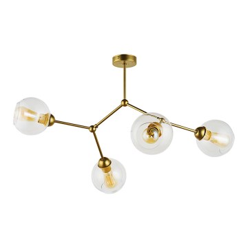 Přisazený lustr FAIRY 4xE27/60W/230V zlatá