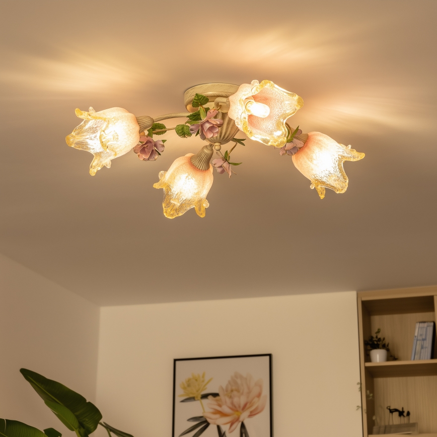 Přisazený lustr FIORINTINO 4xE14/40W/230V