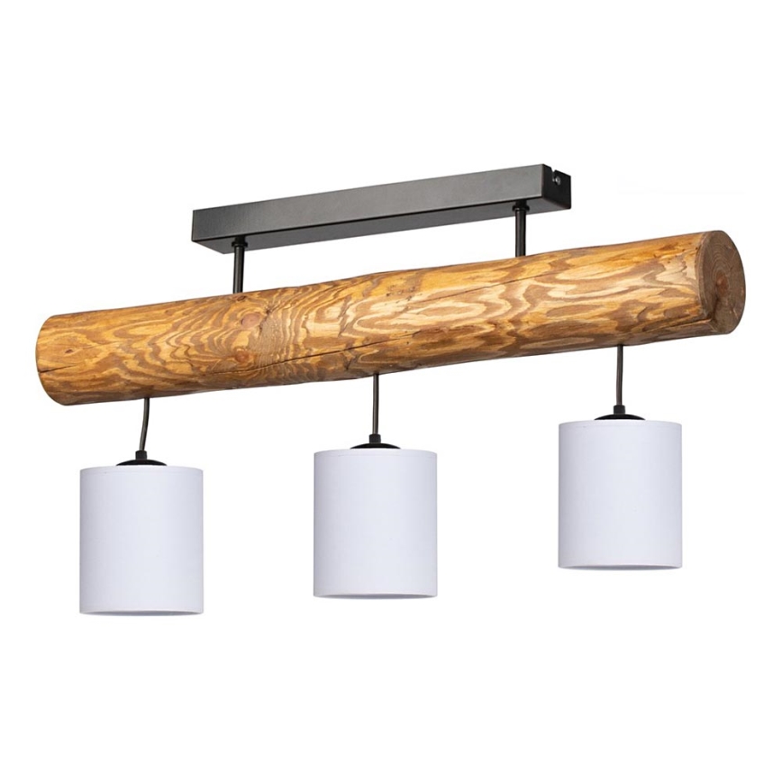 Přisazený lustr FORESTA 3xE27/25W/230V borovice