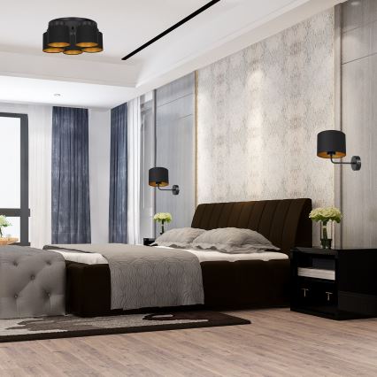 Přisazený lustr FRODI 5xE27/60W/230V černá