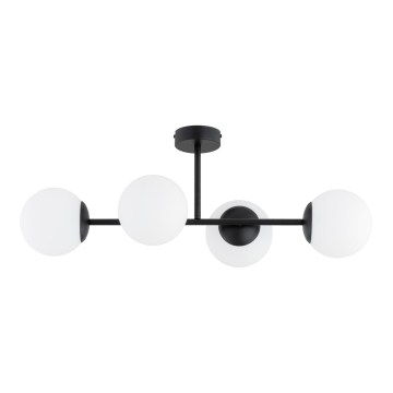 Přisazený lustr GLORENA 4xE14/10W/230V černá