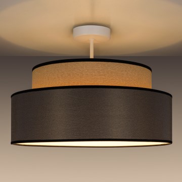 Přisazený lustr GRACE 1xE27/60W/230V béžová/hnědá