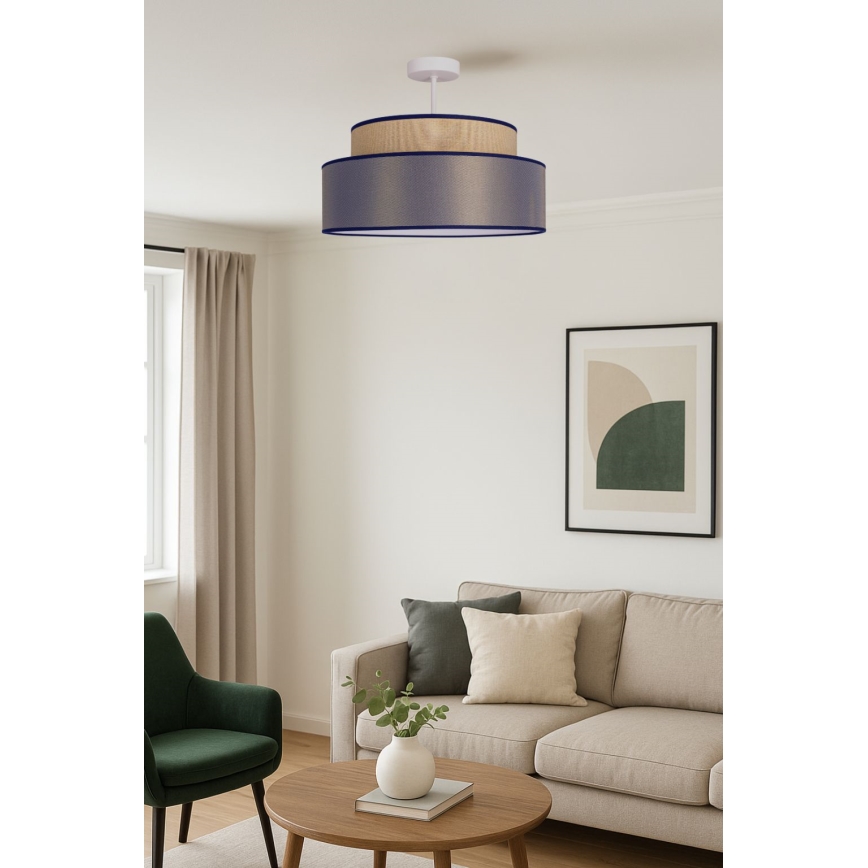 Přisazený lustr GRACE 1xE27/60W/230V béžová/hnědá