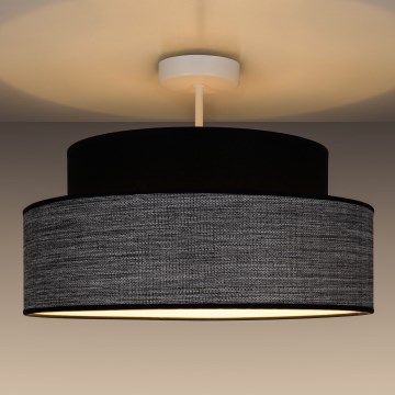 Přisazený lustr GRACE 1xE27/60W/230V černá/šedá