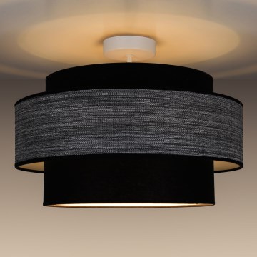 Přisazený lustr GRACE 1xE27/60W/230V černá/šedá