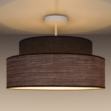 Přisazený lustr GRACE 1xE27/60W/230V hnědá/béžová