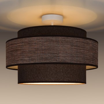 Přisazený lustr GRACE 1xE27/60W/230V hnědá/béžová