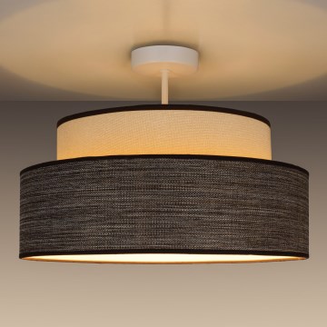Přisazený lustr GRACE 1xE27/60W/230V krémová/hnědá