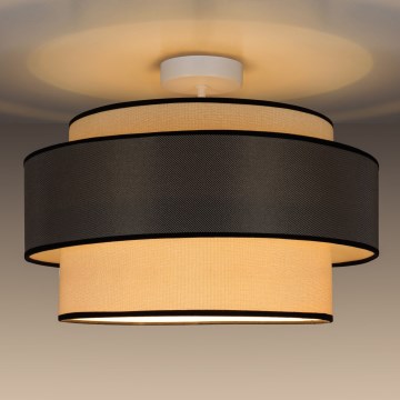 Přisazený lustr GRACE 1xE27/60W/230V krémová/šedá