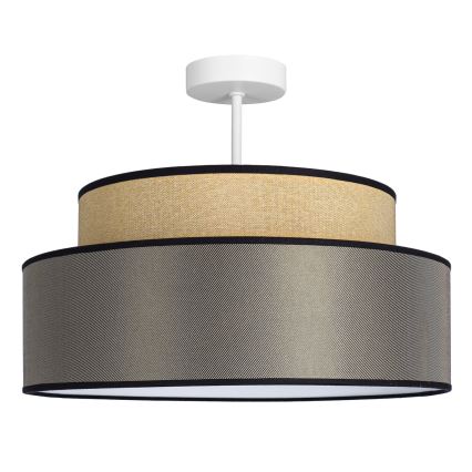 Přisazený lustr GRACE 1xE27/60W/230V pr. 40 cm béžová/hnědá