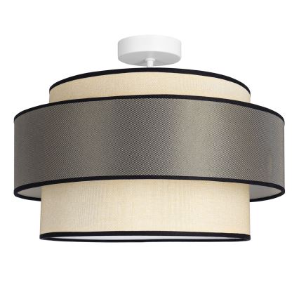 Přisazený lustr GRACE 1xE27/60W/230V pr. 40 cm krémová/šedá