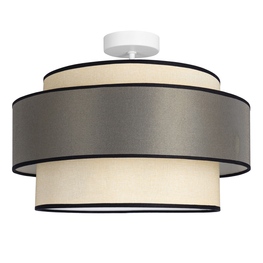 Přisazený lustr GRACE 1xE27/60W/230V pr. 40 cm krémová/šedá