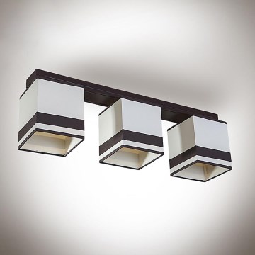 Přisazený lustr GRANADA 3xE27/40W/230V hnědá