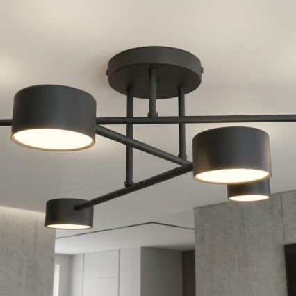 Přisazený lustr HALO 6xGX53/10W/230V černá