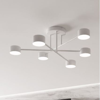 Přisazený lustr HALO 6xGX53/8W/230V bílá