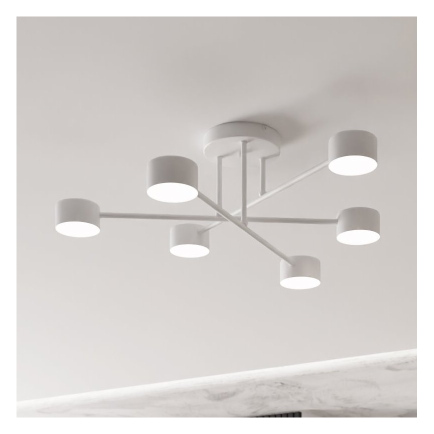 Přisazený lustr HALO 6xGX53/8W/230V bílá