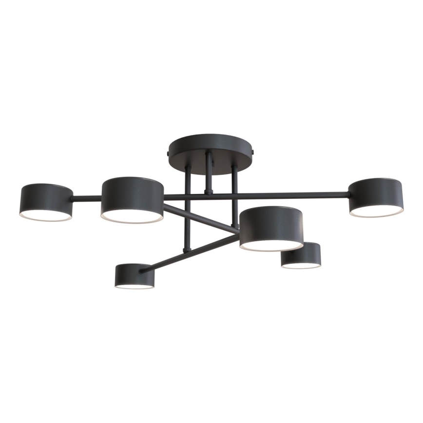 Přisazený lustr HALO 6xGX53/8W/230V černá