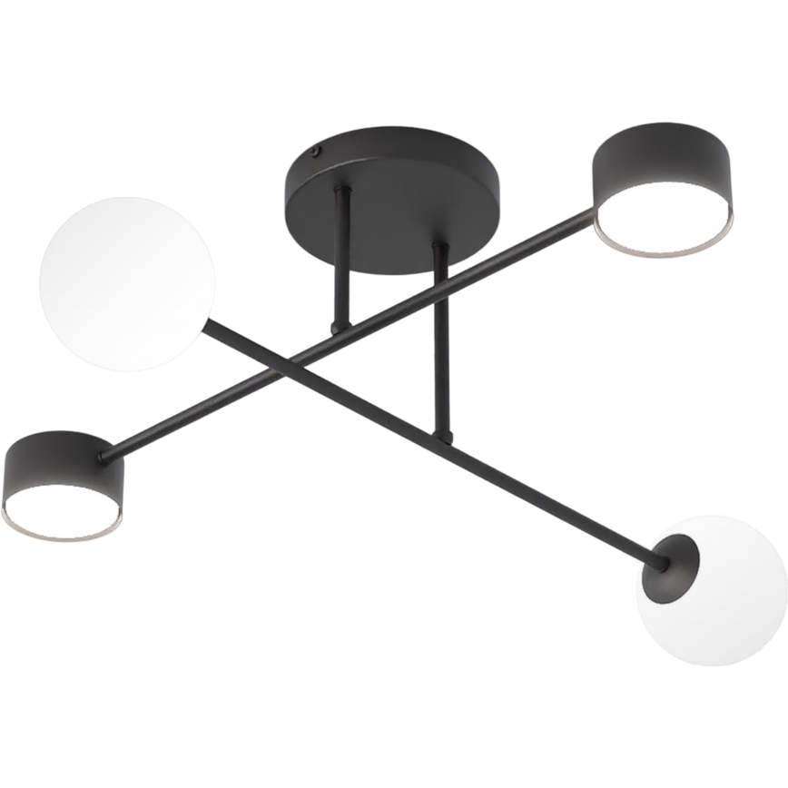 Přisazený lustr HOLON 2xG9/8W/230V + 2xGX53/12W černá