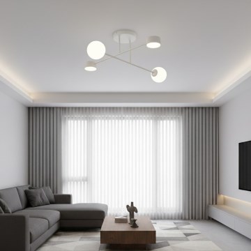 Přisazený lustr HOLON 2xG9/8W/230V + 2xGX53/12W šedá