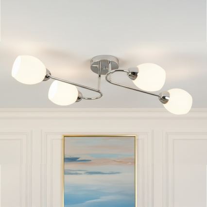 Přisazený lustr KING 4xE27/15W/230V lesklý chrom