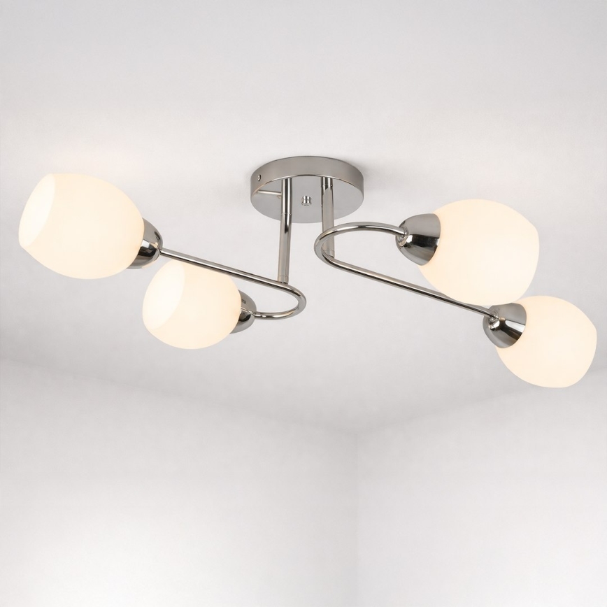 Přisazený lustr KING 4xE27/15W/230V lesklý chrom