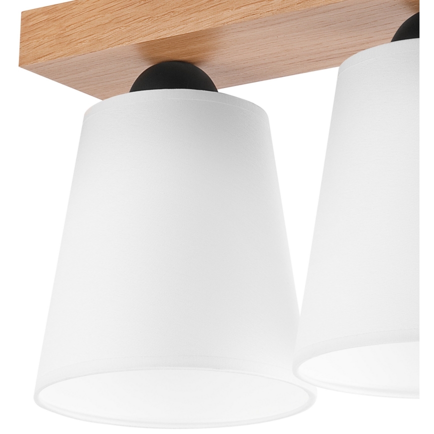 Přisazený lustr LULA 2xE27/60W/230V dub