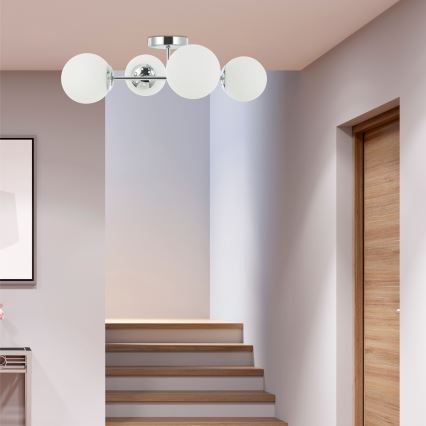 Přisazený lustr MADDIE 4xE14/5W/230V lesklý chrom