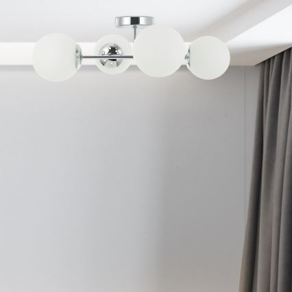 Přisazený lustr MADDIE 4xE14/5W/230V lesklý chrom