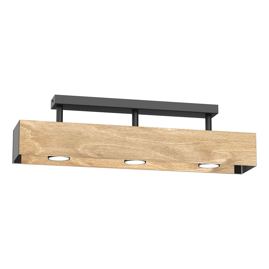Přisazený lustr MAISON 3xGU10/8W/230V hnědá/dub