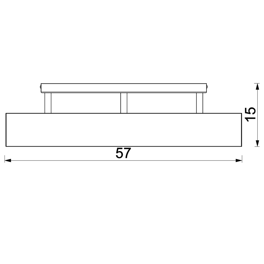 Přisazený lustr MAISON 3xGU10/8W/230V hnědá/dub
