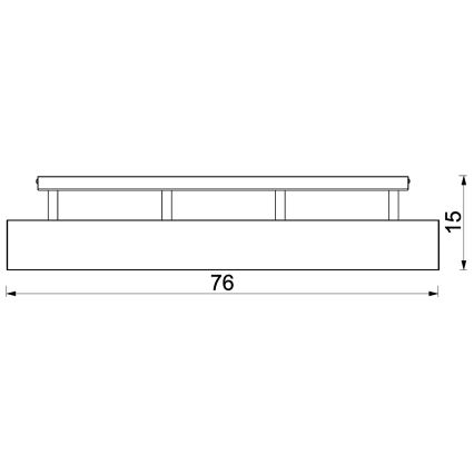 Přisazený lustr MAISON 4xGU10/8W/230V hnědá/dub