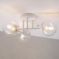 Přisazený lustr MALENA 3xE14/5W/230V bílá/čirá