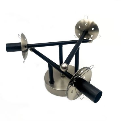 Přisazený lustr MALENA 3xE14/5W/230V černá/šedá